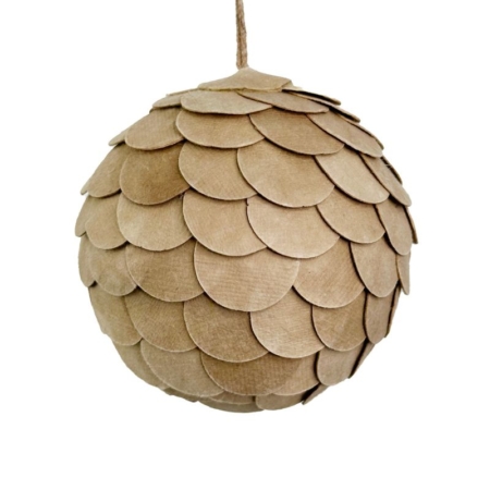 Paper scale ball brown